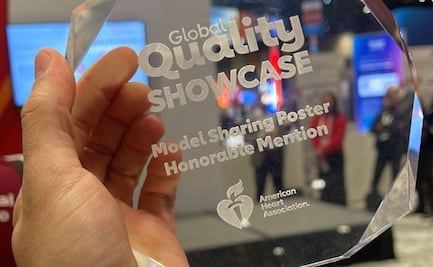 Hospital de Cardiología del IMSS obtiene el Global Quality Showcase; Zoé Robledo felicita a médicos