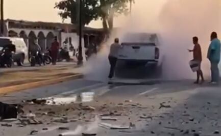 Explota pirotecnia durante acto de campaña en Veracruz; hay dos lesionados