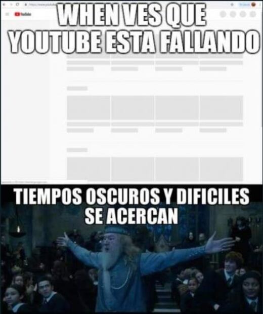 Los mejores memes que dejó la caída de YouTube