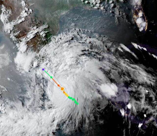 Huracán “Erick”: así luce desde el espacio; conoce su trayectoria en tiempo real