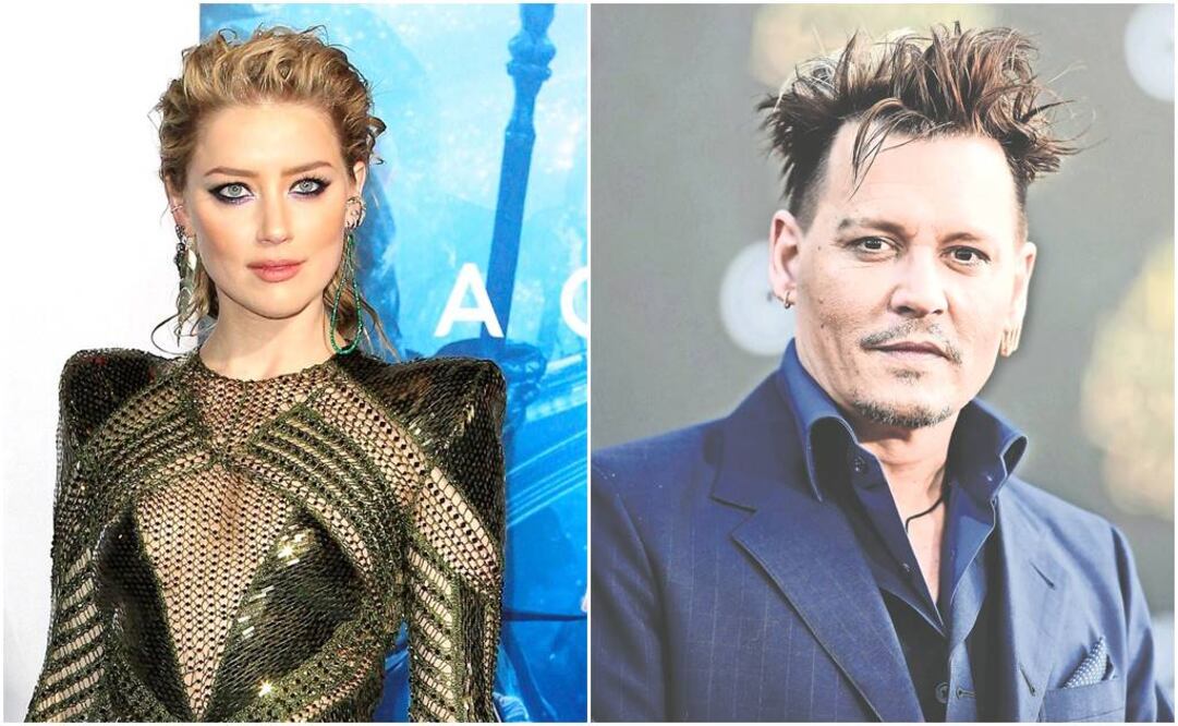Amber Heard y Johnny Depp. Foto: Archivo EFE/AFP