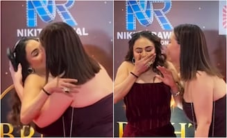 Nikita Rawal y el beso no consensuado que recibió deuna fan que está dando vuelta al mundo  