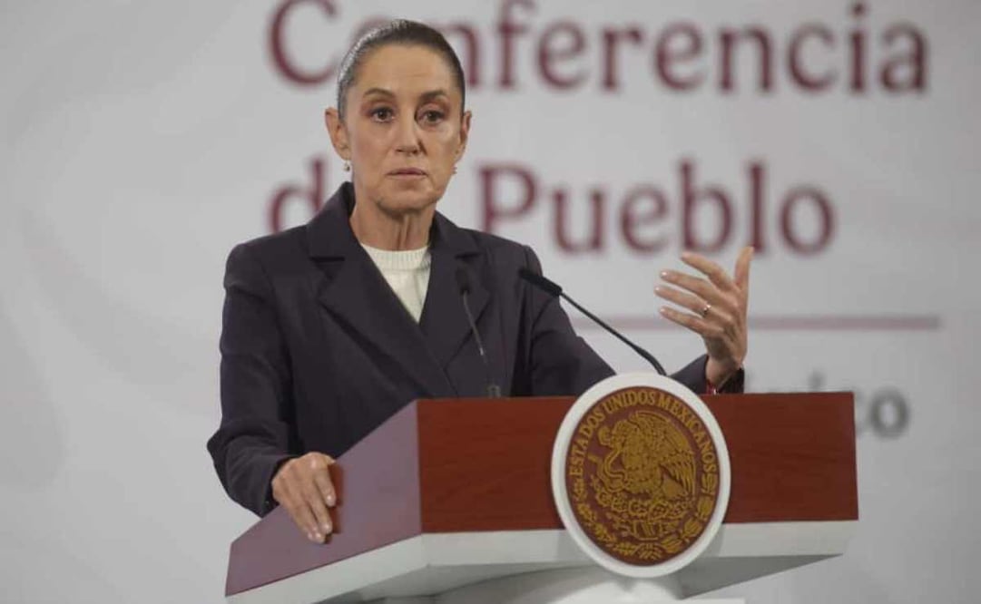 Claudia Sheinbaum, presidenta de México, durante la mañanera del 5 de noviembre del 2025. Foto: Carlos Mejía/ EL UNIVERSAL