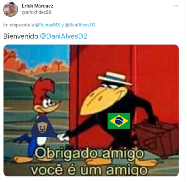 Los mejores memes de la llegada de Dani Alves a los Pumas
