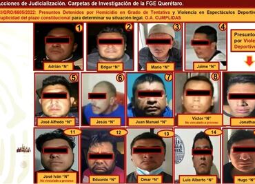 Van 25 detenidos por riña en el estadio Corregidora; cuatro son por tentativa de homicidio: SSPC