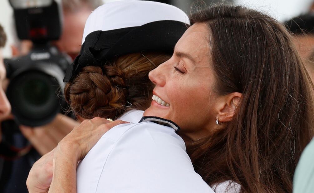 El buque escuela de la Armada Española Juan Sebastián Elcano, que transportaba a la Princesa Heredera de España, Leonor, llegó a Panamá como parte de su viaje de entrenamiento por el continente americano, donde permanecerá hasta el 6 de mayo. Foto: EFE