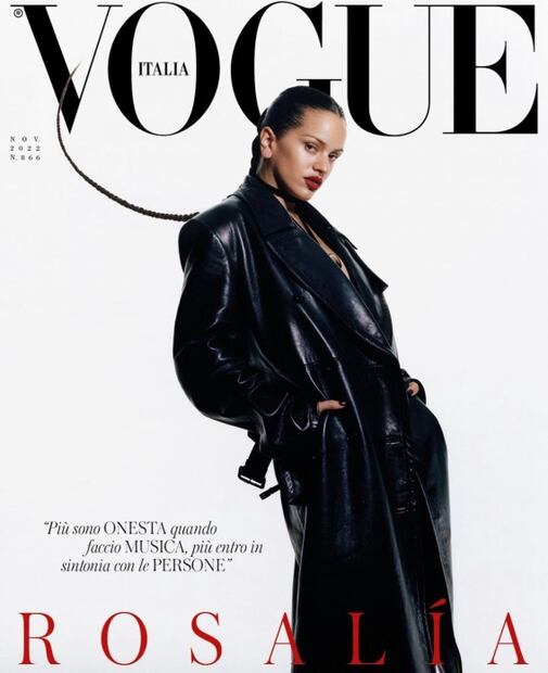  Rosalía impacta con top de transparencias para la portada de Vogue