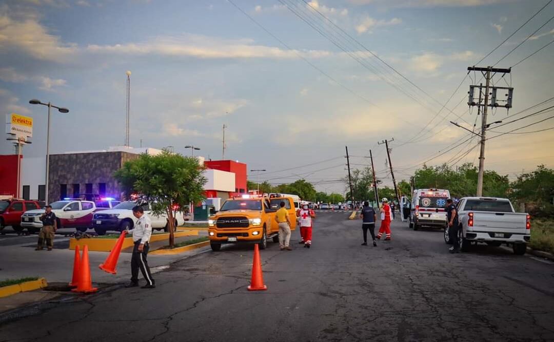Evacuan a 120 personas en Culiacán por incendio en empresa de gas; no hay heridos. Foto: Especial