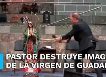 VIDEO: Pastor destroza imagen de la Virgen de Guadalupe y causa indignación