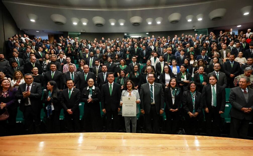 Los principales ejes de la nueva rectora son: transformación universitaria, austeridad, apertura al diálogo con estudiantes inconformes, perspectiva de género y cercanía con la comunidad.  (17/07/25) Foto: Alejandro Vargas.