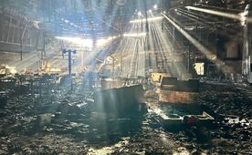 Peritos inician inspecciones y dictamen por incendio en plaza comercial de Los Mochis; brindan atención a cerca de 60 locatarios  