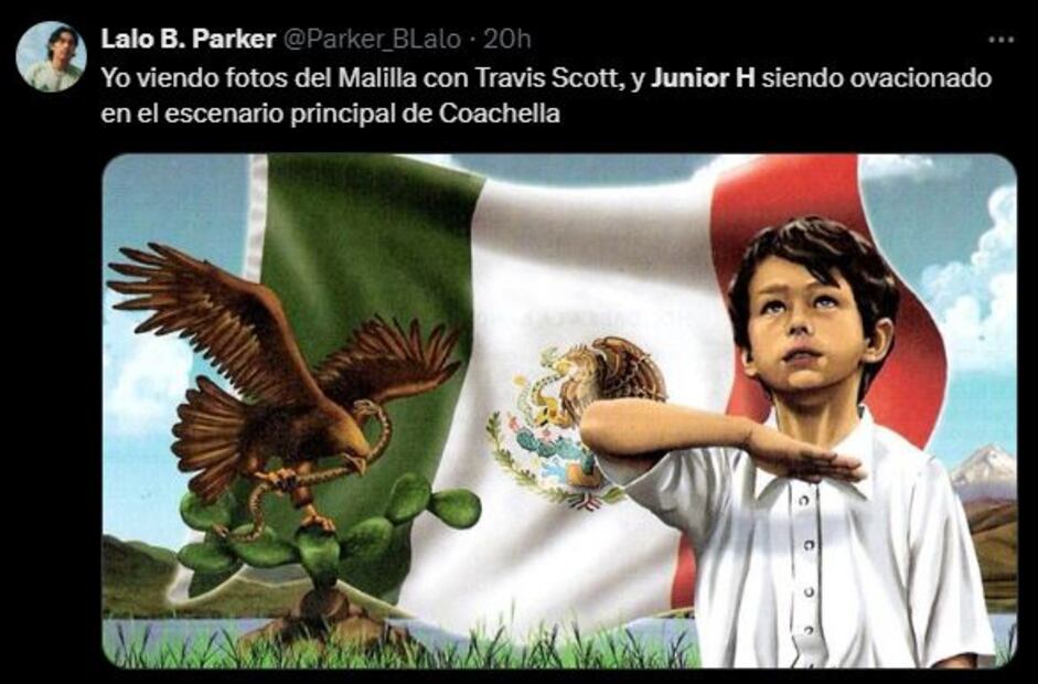Los mejores memes que dejó la presentación de Junior H en Coachella. Foto: Captura de pantalla