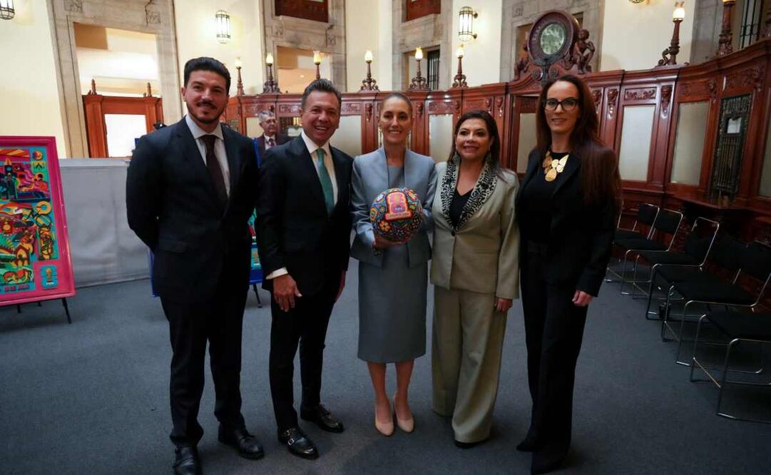 Presentación de avances del Mundial 2026 en la Mañanera del Pueblo. Foto: Presidencia