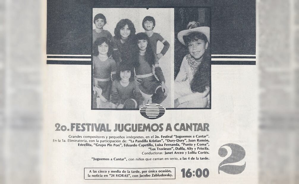 Anuncio para Juguemos a Cantar 1983. Se quiso repetir el fenómeno de audiencia visto un año antes, pero nunca se superó. Foto: Hemeroteca EL UNIVERSAL.