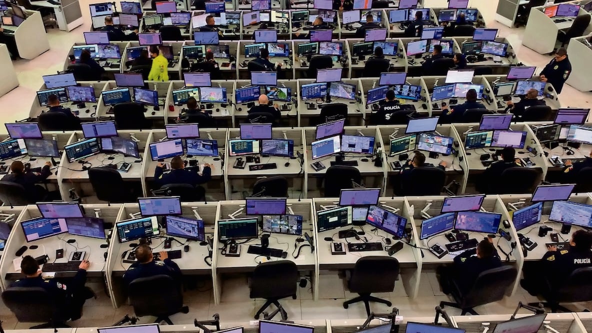 Con estos dispositivos, la CDMX igualaría o tendría más ojos vigilantes que Londres, afirmó José Salvador Guerrero Chiprés, coordinador general del C5. Fotos: Alberto González. El Universal