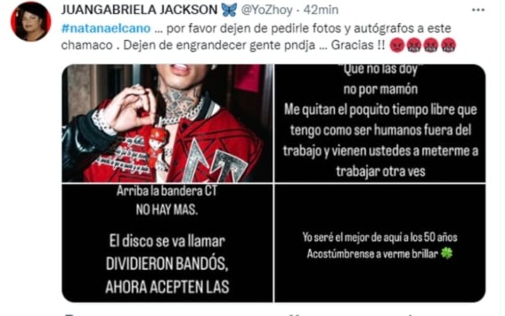 Natanael Cano pide que no le soliciten fotos en la calle: "Me quitan tiempo"