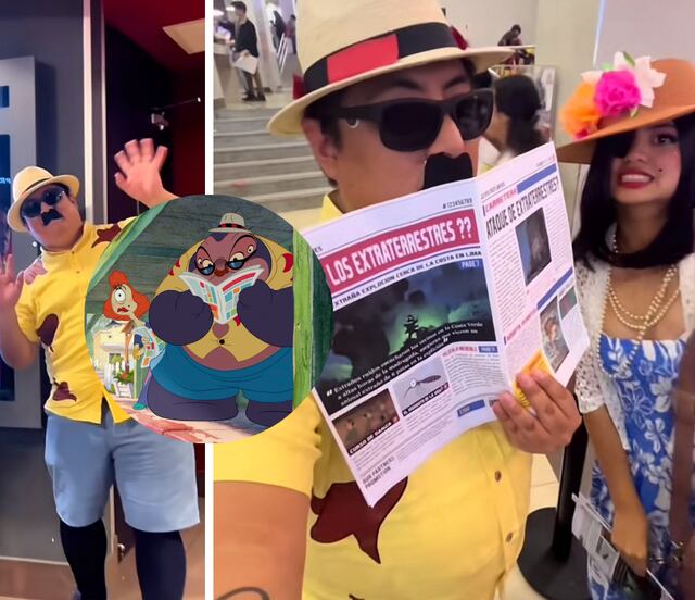Lilo y Stitch: jóvenes van al cine disfrazados de personajes iconicos del live action de Disney; video se viraliza