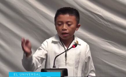Quiero ser político y alzar la voz: niño diputado de Q.Roo