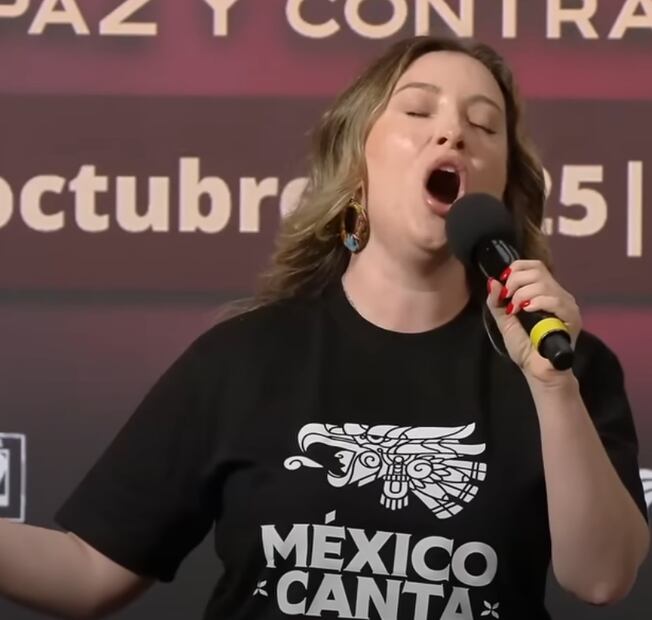 Los participantes de "México canta" se presentaron en la mañanera del 3 de octubre. Foto: Youtube oficial Claudia Sheinabum Pardo.