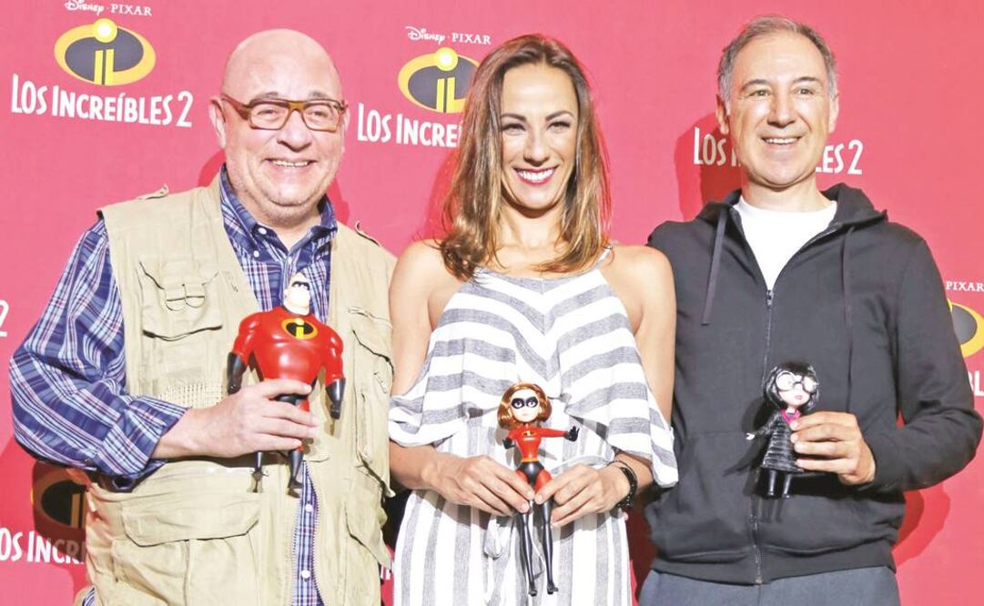 Víctor Trujillo, Consuelo Duval y Darío T Pie ponen voz a Los increíbles 2 (AGUSTÍN SALINAS. EL UNIVERSAL.)