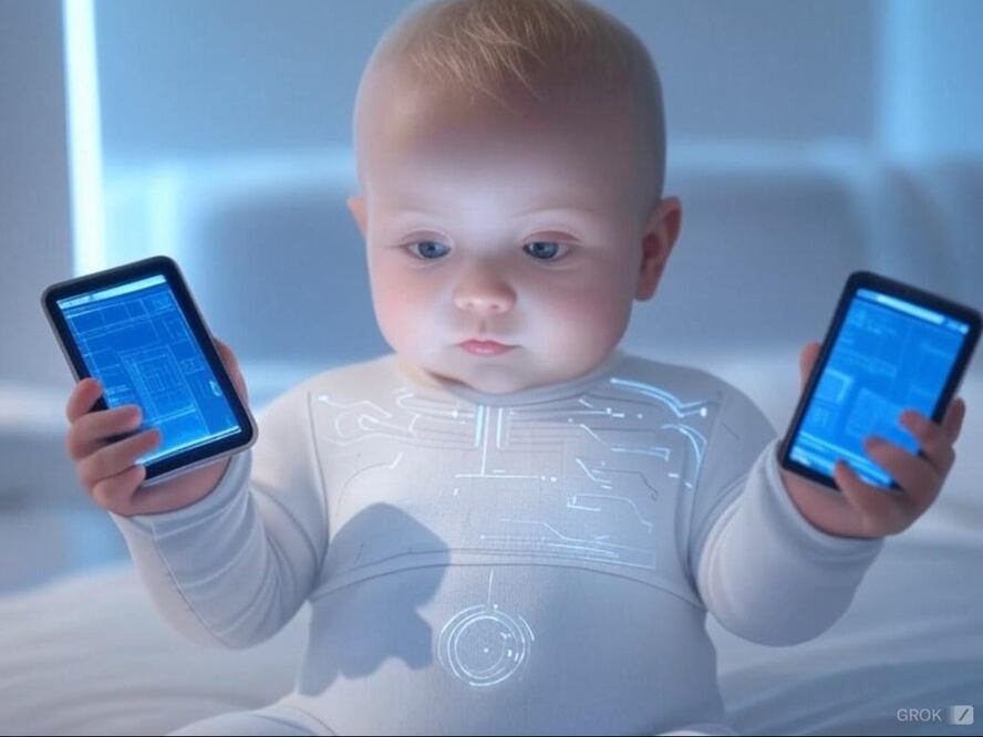 Su nombre de origen complementa el ciclo evolutivo de sus antecesores, la Generación Alfa, integrada por los nacidos entre el 2010 y el 2024. Foto: Imagen realizada con IA