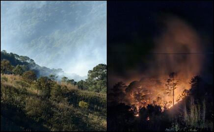 Reportan dos incendios forestales en Yosoyuxi Copala, Oaxaca; el fuego inició el domingo