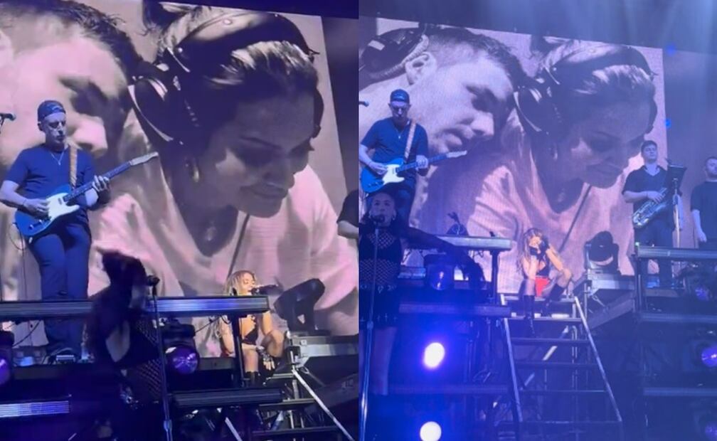 Rita Ora ofrece un homenaje a Liam Payne en su concierto. Foto: vía X @TomoWasi/