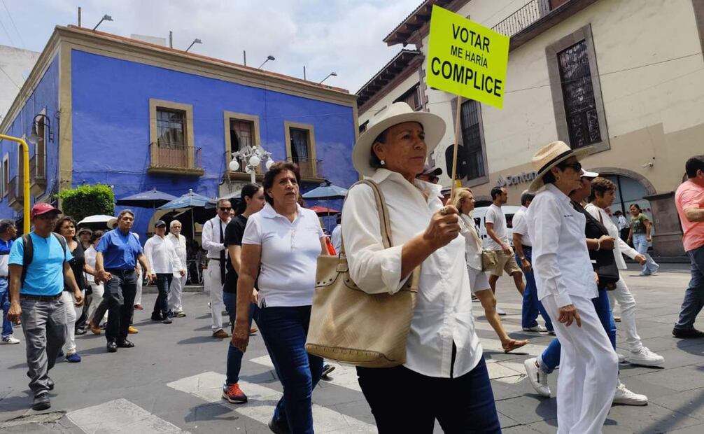 inconformes con elección judicial se manifiestan Cuernavaca, Morelos (01/06/2025). Foto: Justino Miranda / EL UNIVERSAL