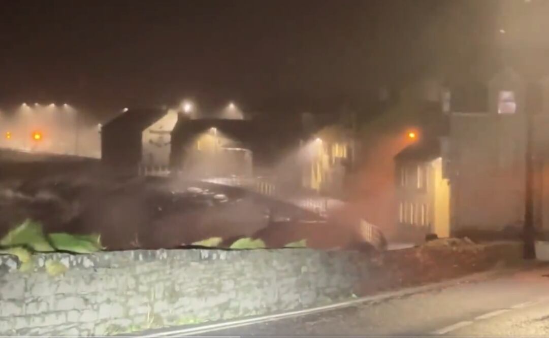 Tormenta causa fuertes vientos en Irlanda y Escocia. Foto: captura de pantalla