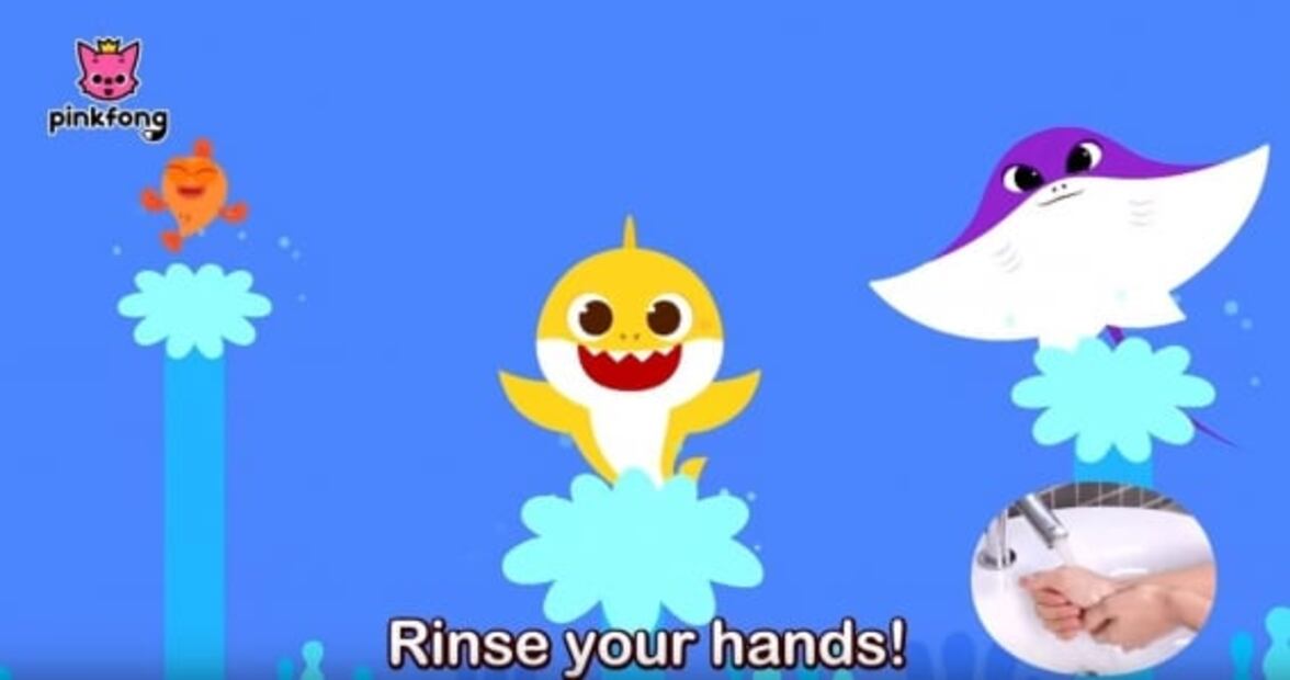 Baby Shark regresa para enseñarte cómo lavarte las manos y se vuelve viral