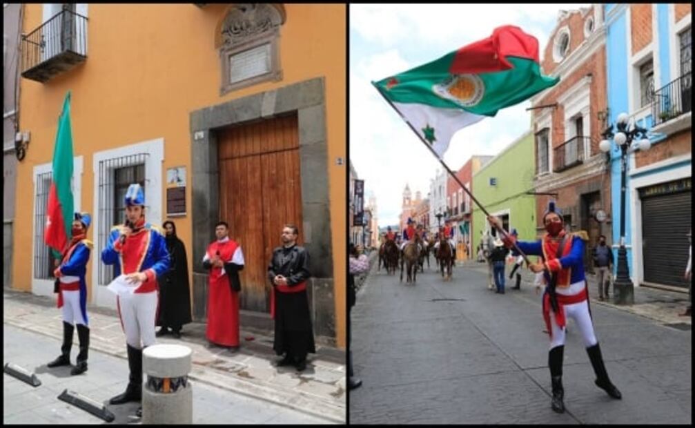 Recrean en Puebla paseo de Iturbide para celebrar 200 años del chile en nogada