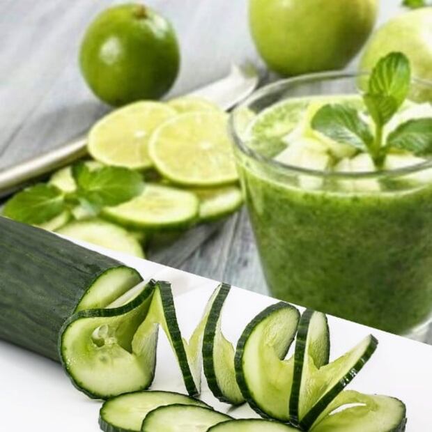 Beneficios de tomar agua de pepino con limón