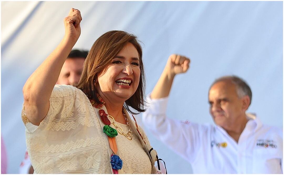 Xóchitl Galvez en mítin en Acapulco Guerrero en la colonia Emiliano Zapata. Fotos: Berenice Fregoso/EL UNIVERSAL