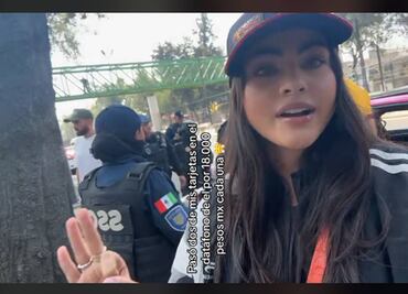 Influencer colombiana denuncia intento de robo por parte de un taxista en CDMX; quería cobrarle 18 mil pesos