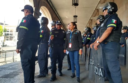 8M: Derechos Humanos del Edomex verifica que policías no porten armas durante marchas