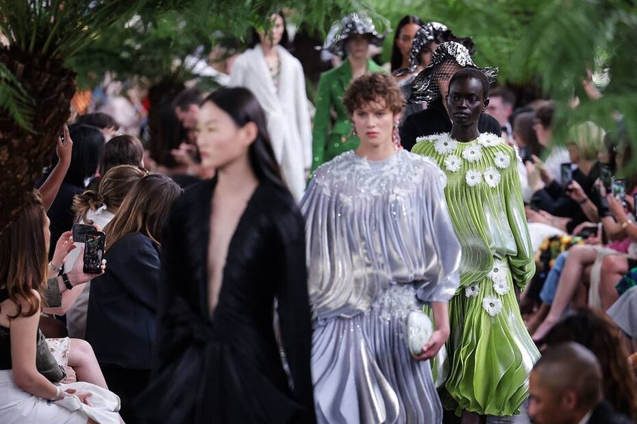 Desfile de Alta Costura de Dior. Foto: AFP