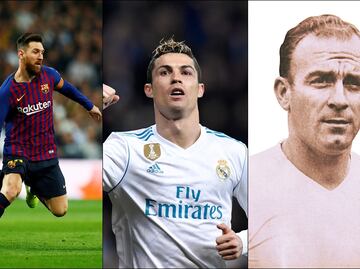 Los cinco grandes goleadores del Clásico Español
