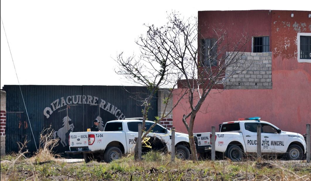 Imagen del rancho Izaguirre en la comunidad La Estanzuela donde el colectivo 'Guerreros Buscadores' localizó tres crematorios humanos mientras buscaba a sus familiares en Teuchitlán, Jalisco. Foto: AFP