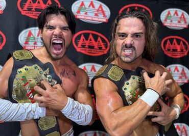 Los Garza, estrellas de la WWE se llevan campeonato de AAA para Estados Unidos; vencieron a Los Dinamita