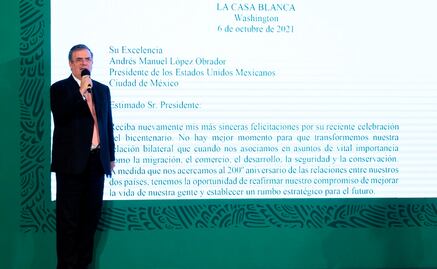 Biden agradece a AMLO en carta por Jóvenes Construyendo el Futuro y Sembrando Vida