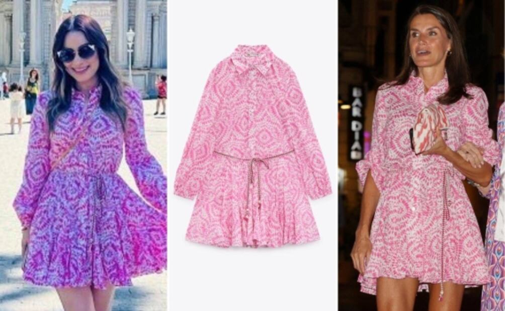Cynthia Rodríguez y la reina Letizia se lucen con el mismo vestido de 900 pesos