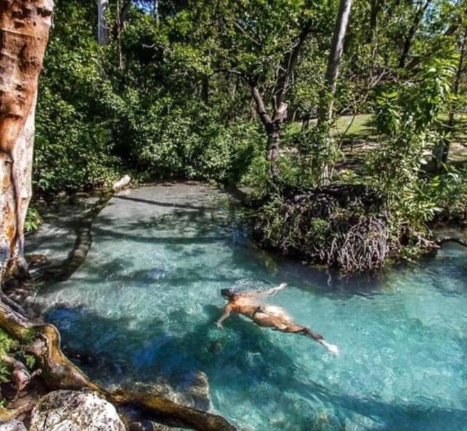 Los Manantiales, un balneario con pozas naturales y cascadas