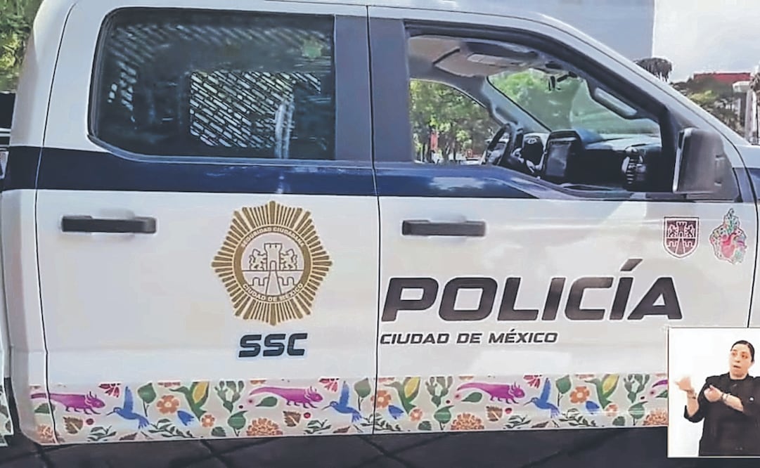 Las nuevas unidades serán blancas con líneas azul marino al centro junto al escudo de la policía y abajo una franja con flores y ajolotes. Foto Especial