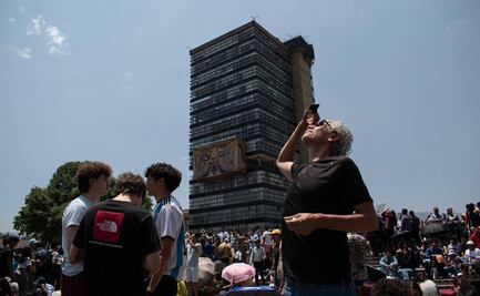 Eclipse solar 2024: 65 mil personas se dieron cita en CU para observar el fenómeno