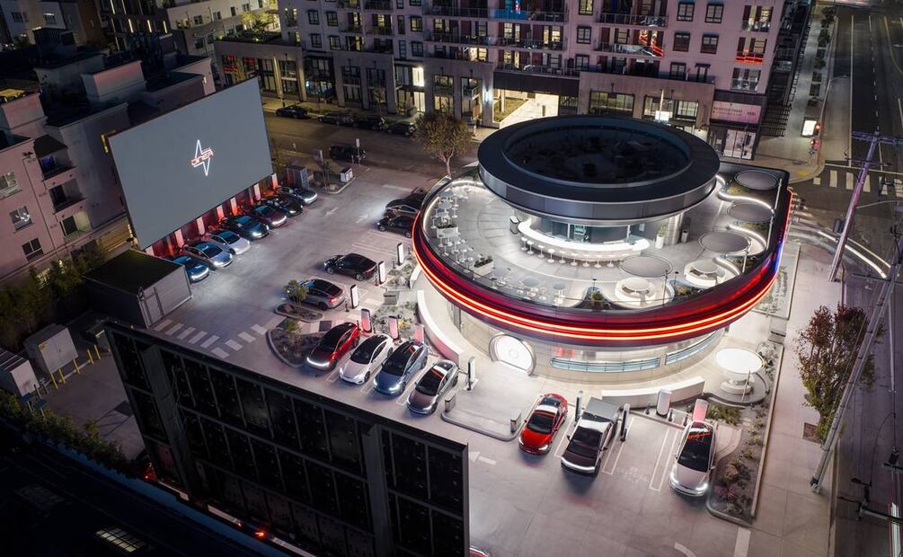 Tesla Diner, el nuevo restaurante de Elon Musk en Los Ángeles. Foto: Tesla / X
