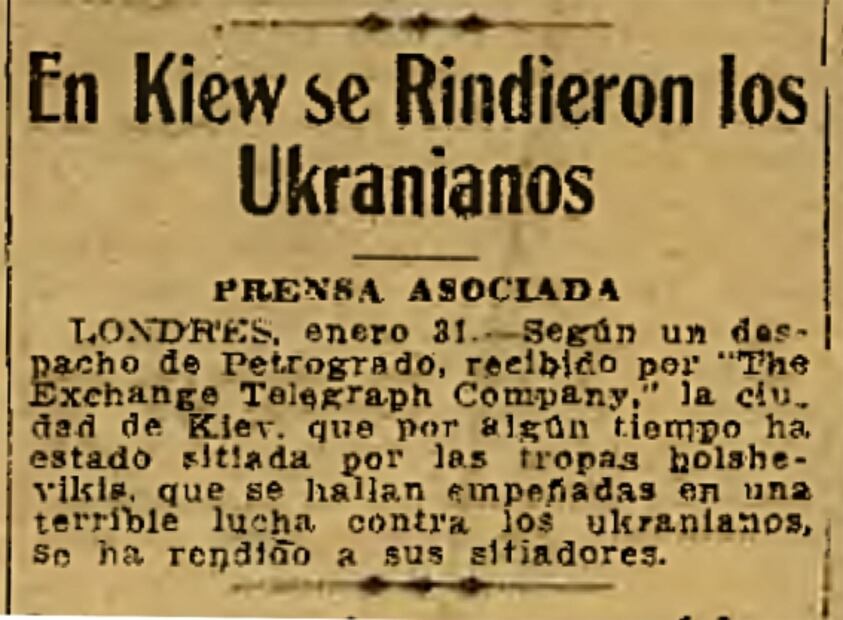 La guerra entre Ucrania y Rusia de 1917 duró 4 años