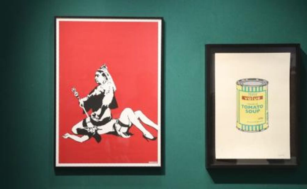 Sin percances, subastan en París obras de Banksy
