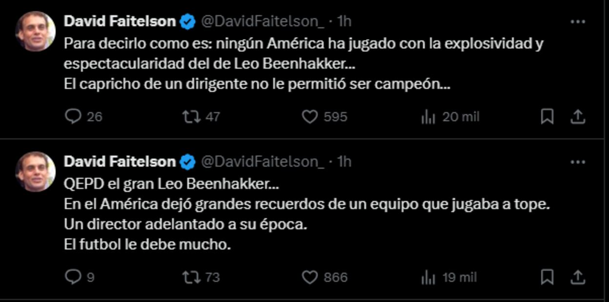 El reconocimiento de David Faitelson a Leo Beenhakker