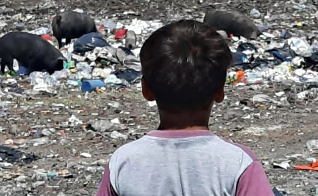 Un niño en el basural de San Martín. Foto: La Nación GDA