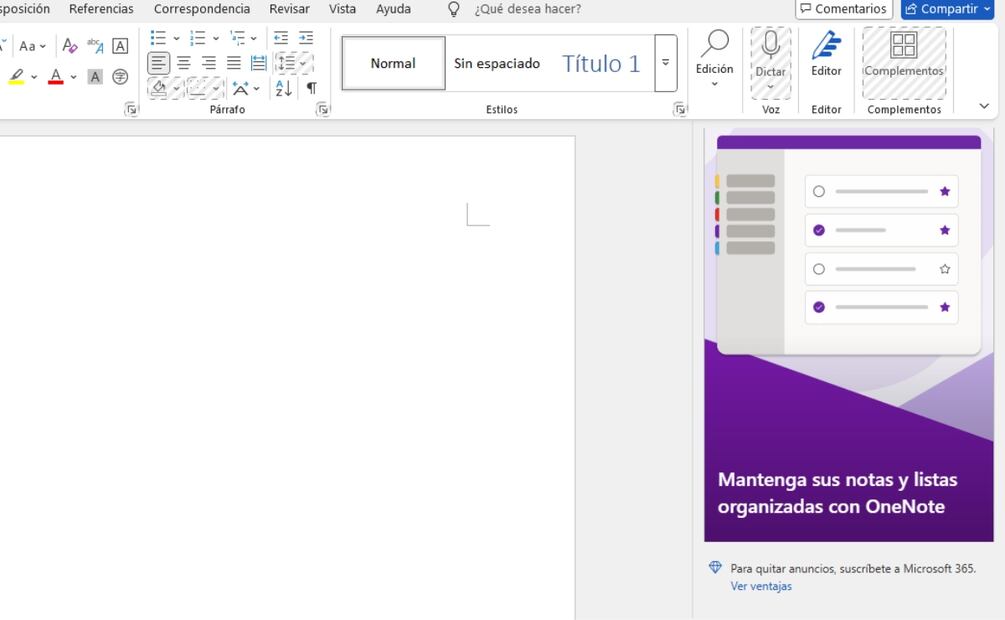 Microsoft Office gratuito. Imagen: captura de pantalla